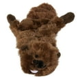 thumbnail image 3 of Hyper Pet Critter Skinz Stuffless Plush Beaver Super Squeaky Dog Toy with Squeaker, Large, Brown, 3 of 6