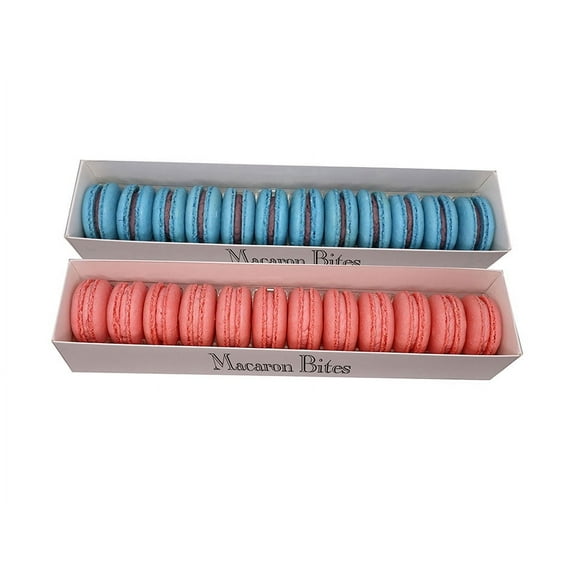Macaron Bites Blueberry and Strawberry French Macarons, 24 Count