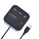thumbnail image 4 of Methold USB Hub ABS Suministros de teléfono de apariencia pequeña Práctico Lector de tarjetas de múltiple Accesorios de computadora Adaptadores Teléfono y Comunicación azul, 4 of 6