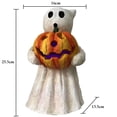 thumbnail image 2 of Pumpkin Figurines Light Up Resin Statue Pumpkin Figurines Novelty Decorations Pumpkin Table Centerpieces Ideal, 2 of 3
