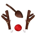 thumbnail image 1 of Ensemble de Voiture Rennes Bois de Cerf Nez Auto Rennes et Nez Rouge Costume de Voiture, 1 of 8