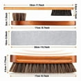 thumbnail image 5 of 4 Pcs Horsehair Shine Shoes Brush Kit Polish Dauber Applicators Cleaning Leather Boots C ywm58, 5 of 6