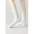 thumbnail image 5 of LAKIDAY Womens Crew Socks Thin Cotton Long Socks Arch Support Casual Workout High Socks 5 Pairs, 5 of 7