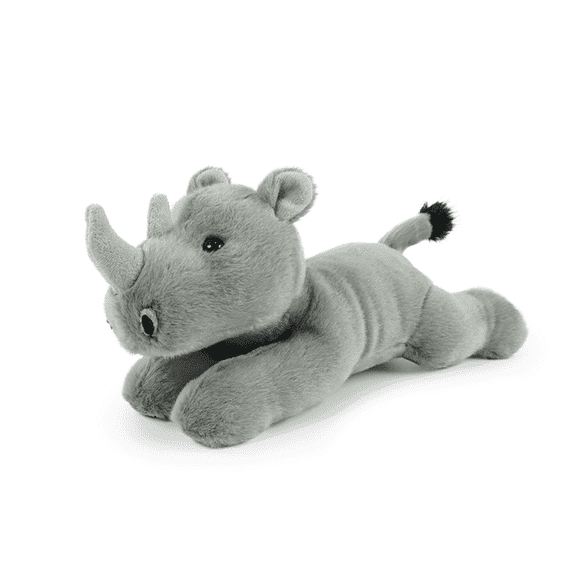 Just qunseen Rhinoceros 8'' Stuffed Animal Plush Animal Educational for Birthday Kids