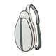 thumbnail image 3 of Bolsa de tenis con cremallera suave para jugadores, mujeres, hombres, principiantes, bolsa de squash, bolsa de transporte, bolsa de viaje Beige, 3 of 9