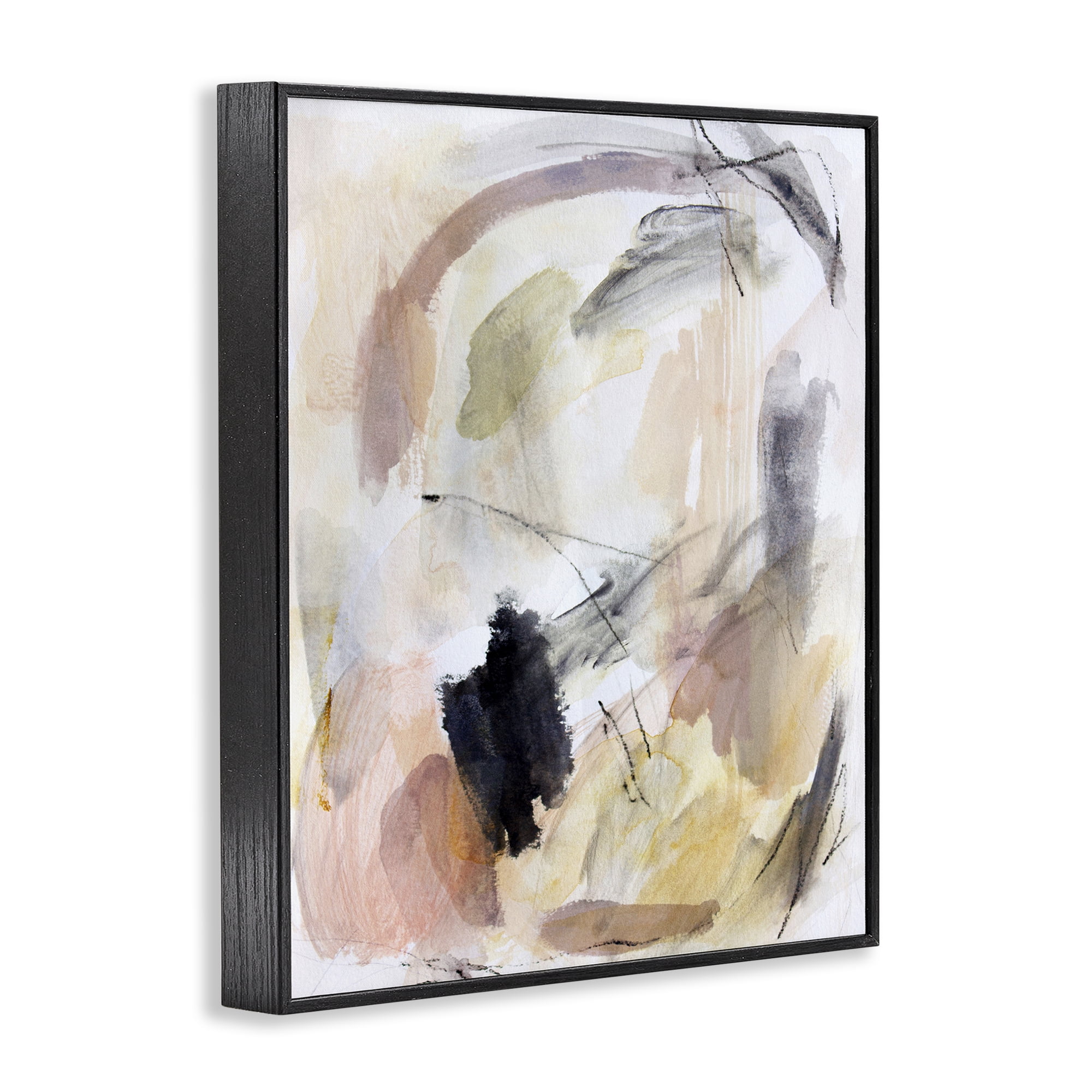 Stupell Industries Chaotic Sketches Paint Strokes Black Framed Giclee Art, design by Hope Bainbridge