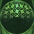 thumbnail image 1 of Ahgly Company Machine Washable Indoor Square Transitional Dark Lime Green Area Rugs, 4' Square, 1 of 7