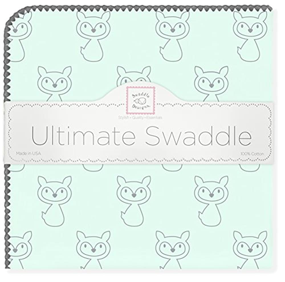 SwaddleDesigns Ultimate Swaddle, XLarge Receiving Blanket, Made in USA, Premium Cotton Flannel