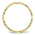thumbnail image 2 of 10K Yellow Gold Ring Band Wedding Milgrain Standard Half Round, 2 of 4