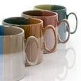 thumbnail image 3 of Gibson Home Glasgow 4 Piece 19.5 Ounce Fine Ceramic Cup Set in Assorted Designs, 3 of 8