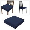 thumbnail image 1 of Funda de cojín de silla de comedor, funda de cojín de Jacquard elástica para comedor, cocina, de asiento de silla extraíble lavable Macarena funda de asiento suave y duradera, 1 of 8
