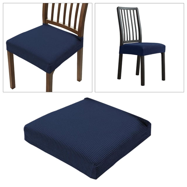 Funda de cojín de silla de comedor, funda de cojín de Jacquard elástica para comedor, cocina, de asiento de silla extraíble lavable Macarena funda de asiento suave y duradera