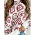 thumbnail image 6 of Valentine’s Day Sweatshirt for Women Heart Printed Long Sleeve Pullover Jumper Tops Oversized Love Sweater Tops, 6 of 8