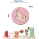 thumbnail image 2 of 4 posavasos de barro diatomeas, almohadillas absorbentes, posavasos redondos antideslizantes de dibujos animados, mesa de comedor para el hogar, almohadillas aislantes para tazas de té, 2 of 5