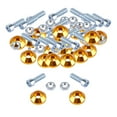 thumbnail image 1 of Miulika 20 Pieces Screws for License Plate Frame, Engine Compartment, Bumper, Mudguard Golden, 1 of 9