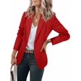 thumbnail image 1 of Blazer Cicy Bell para mujer, casual, con frente abierto, rojo, oficina de trabajo, 1 of 6