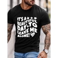 thumbnail image 2 of Men's T-Shirt,Short Sleeve Tee Shirt Casual Tops Abstract Quote Star Crew Neck T Shirts for Men, 2 of 8