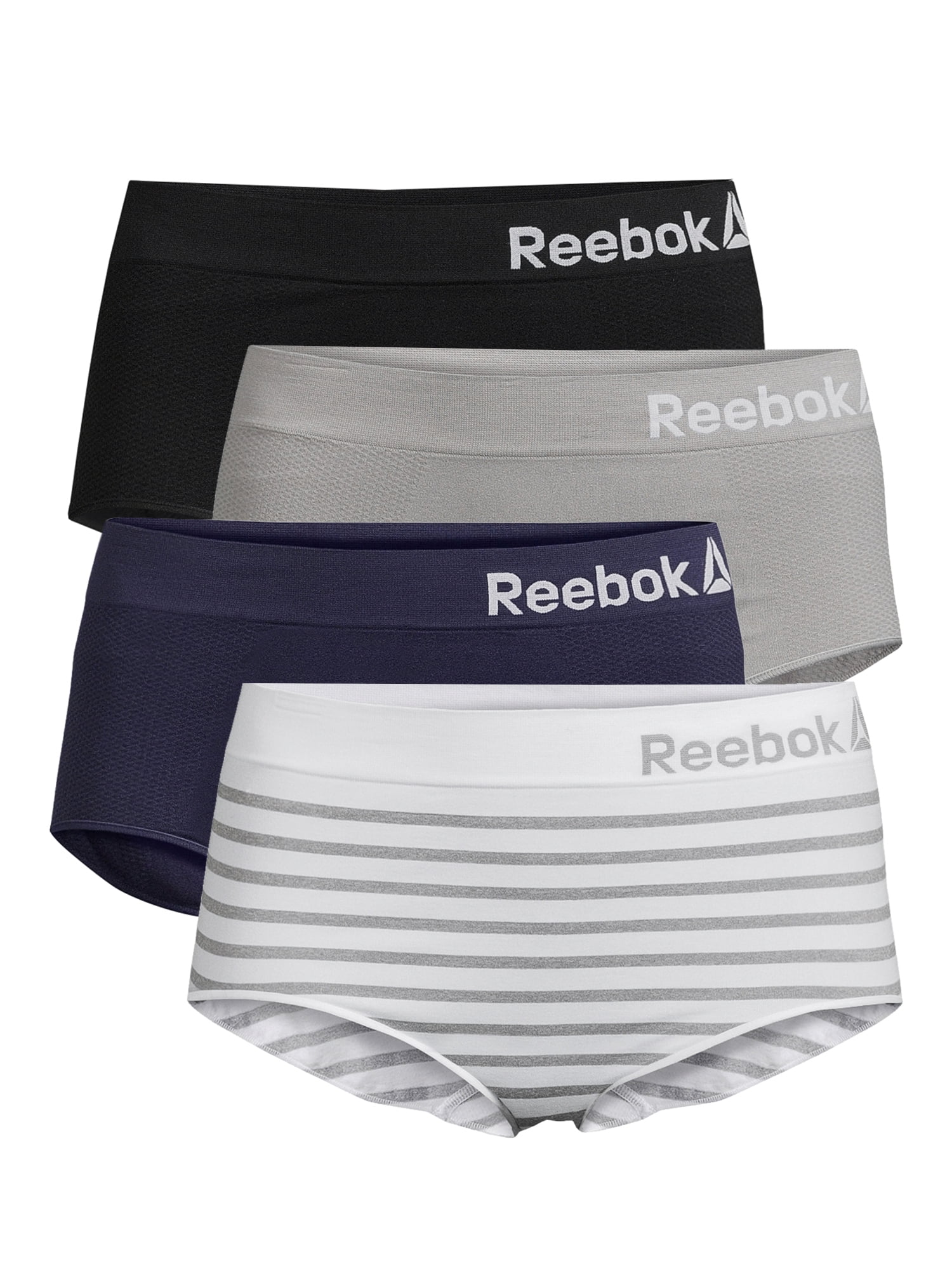 8 Pack Reebok Women’s Underwear Seamless High Waist Brief Panties 