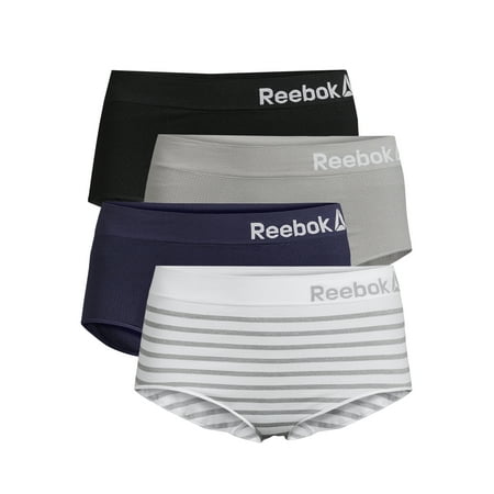 Reebok Women's Seamless Brief Panties, 4-Pack