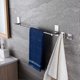 thumbnail image 5 of Towel Holder with 2 Packs Adhesive Hooks 16-Inch Hand Towel Rack Towel Hook Stick on Wall, Bathroom, 5 of 5