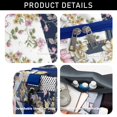 thumbnail image 5 of Women Men Gym Bag,Pioneer Flower Floral Print Pattern Small Duffle Bag Spend the Night Bags for Women with Shoes Compartment Washbag,Detachable Shoulder Strap,19.7x8.3x11 Inches, 5 of 5