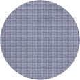 thumbnail image 2 of Addison Rugs Dream Shag Premium Machine Washable Transitional Houndstooth Navy Round Rug, 8' x 8', 2 of 8