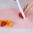 thumbnail image 4 of Chopping Board Plastic Kids Fruits Vegetables slicing Board Kitchen Cooking Utensil  126427  Pink, 4 of 8