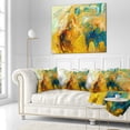 thumbnail image 3 of Designart Abstract Yellow Collage - Abstract Throw Pillow - 18x18, 3 of 5