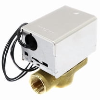 Honeywell Home Motorized Zone Valve,NO,Brass,3/4 in NPT V8043B1076