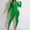 Green, variant on Bubble Texture Workout Jumpsuit for Women Zip Up Stand Collar Bodycon Romper Fashion Trendy One Piece Long Bodysuit Red 6