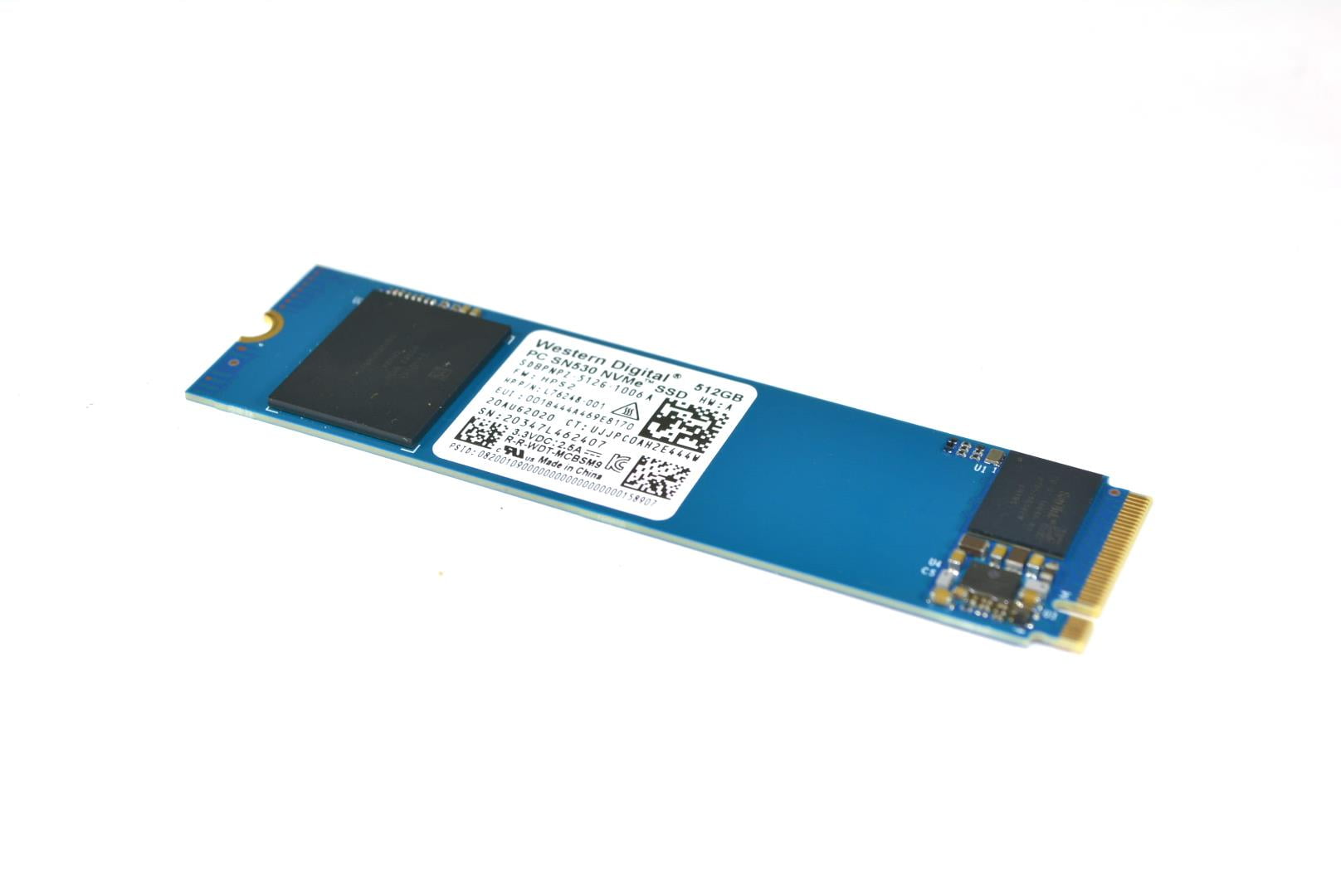 Western Digital 512GB PC SN530 NVMe PCIe Gen3 x4 M.2 2280 SSD HP L76248-001