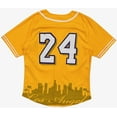 thumbnail image 3 of Nipsey Hustle Crenshaw X Kobe Bryant Men's Headgear Classics Baseball Jersey (Small, Gold), 3 of 6