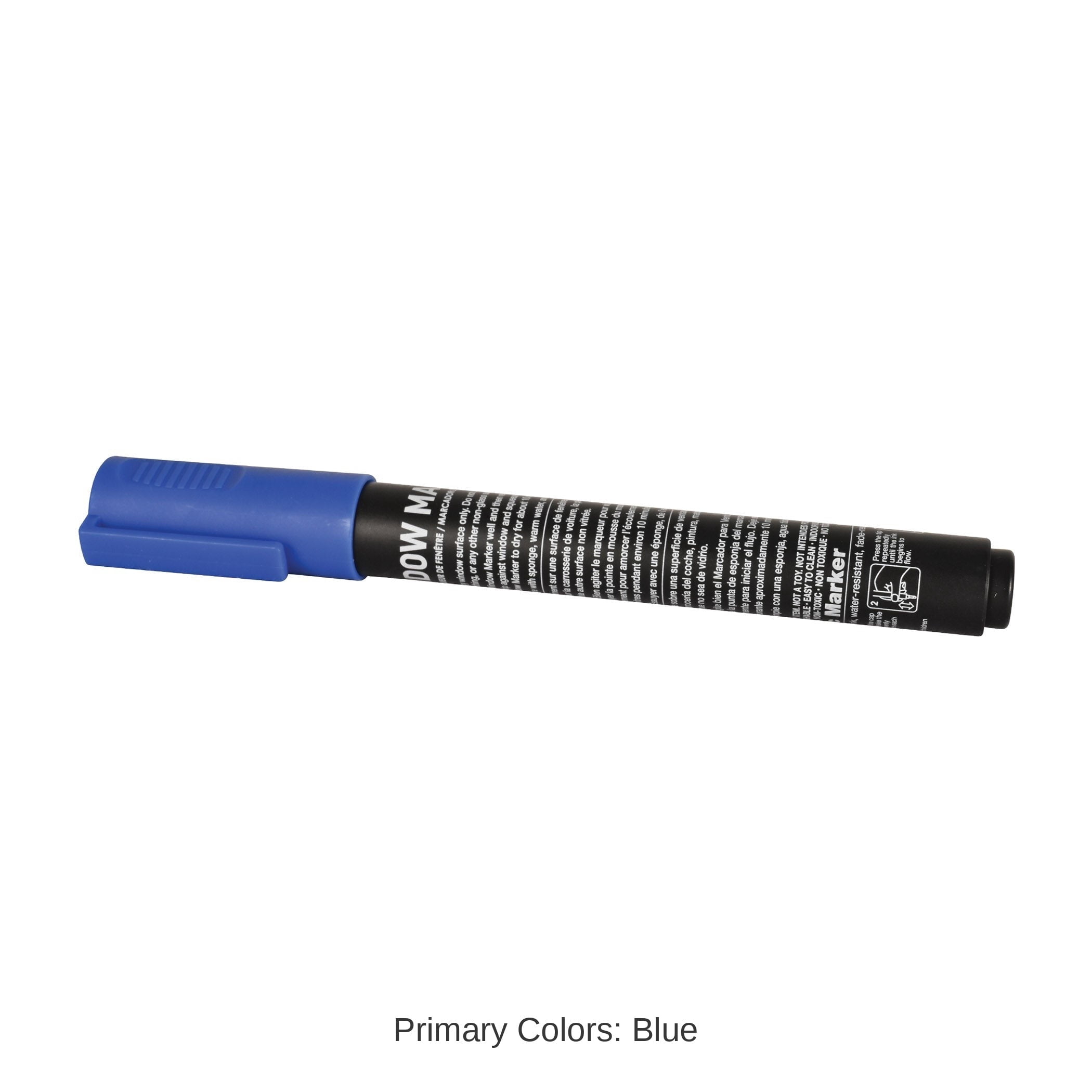 24 Pack Bulk Blue Washable Window Marker Indoor & Outdoor Use