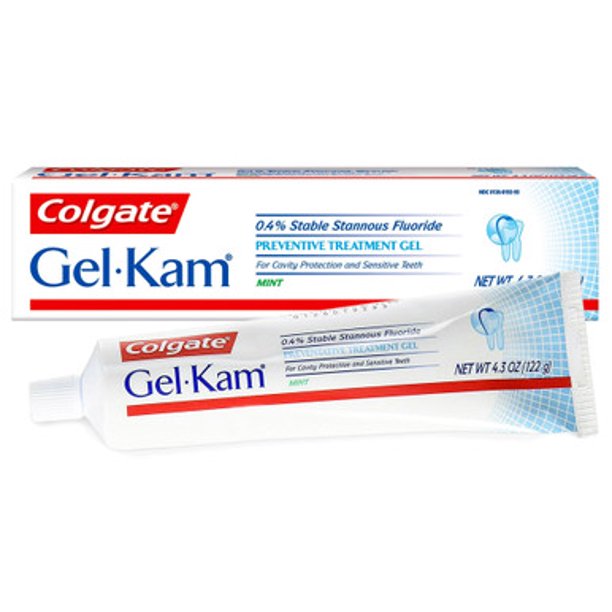 Colgate GelKam Fluoride Preventive Treatment Gel, Mint Flavor, 4.3