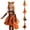 c-Orange, variant on 3PCS Pumpkin Halloween Dresses Kids Girls Princess Birthday Party Dress up Outfit with Headband Bags Set 2T