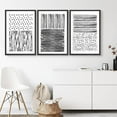 thumbnail image 2 of IDEA4WALL Framed Canvas Wall Art Black Lines, Dots and Brushstrokes Decorative Patterns Illustrations Minimalism Modern Relax/Calm for Living Room, Bedroom, Office, 2 of 5