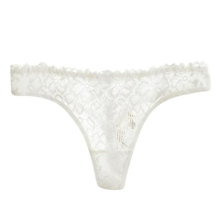 Women Cute Lace Thong Underwear Women Briefs Underwear Still Cute Lingerie B Bustier Cute Hollow Panties Cotton Bikini Underwear Women Seamless Cotton File Lace Thong