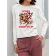 thumbnail image 2 of Cowboy Santa Xmas - Merry Christmas Women's Long Sleeve, 2 of 4
