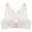 White, variant on 2026 Women's Plus Size Bra Leopard Print Bra Front Buckle Gathered Roundness Sexy Beautiful Back Push Up Lingerie Traceless Lifting