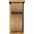 thumbnail image 2 of 8"W x 10"D x 18"H Carmel Rough Sawn Corbel w/Backplate, Western Red Cedar, 2 of 9