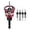 B, variant on Adjustable Depth Stop Countersink Drill Bit Set, High Speed Steel Tool for Woodworking and Metal