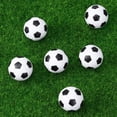 thumbnail image 4 of GOOHOCHY 6 Pcs Boules de Soccer Noires pour Mini Jeu de Table pour Fan, 4 of 8