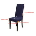 thumbnail image 4 of Unique Bargains Washable Elastic Dining Chair Cover Dark Blue, 4 of 8