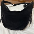 thumbnail image 4 of HUISZJ Faux Suede Crossbody Bag, Retro Dumpling Bag, Large Capacity Crossbody Bag for Women Work Travel Commute (Black), 4 of 10