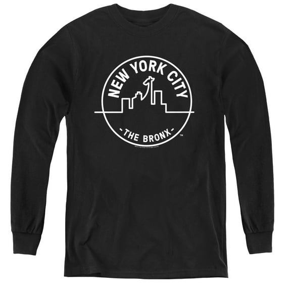 New York City See Nyc Bronx Youth Long Sleeve T-Shirt Tee Black