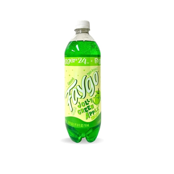Faygo Jolly Green Apple Soda Pop 24-Pack 24oz