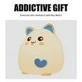 thumbnail image 2 of AMERTEER Night Lights Cute Cat Silicone Lamp Rechargeable Bedside Baby Nursery Lamp with Multi-Color Tap Control USB Cable, 2 of 7