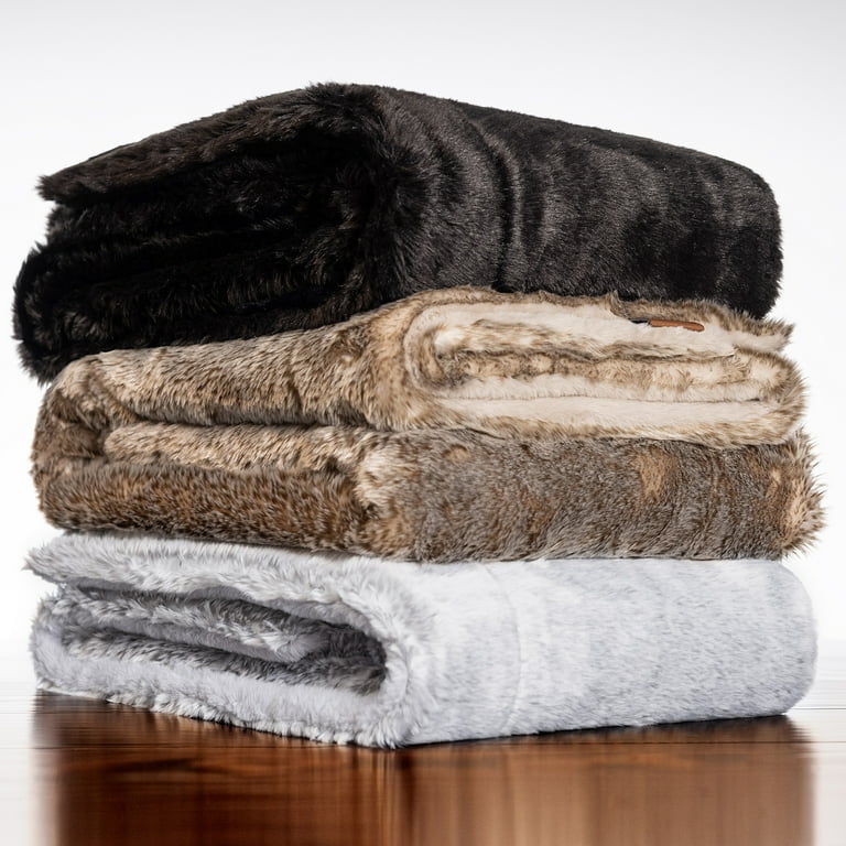 Beautyrest Zuri Faux Fur Weighted Blanket With Removable, 40 OFF