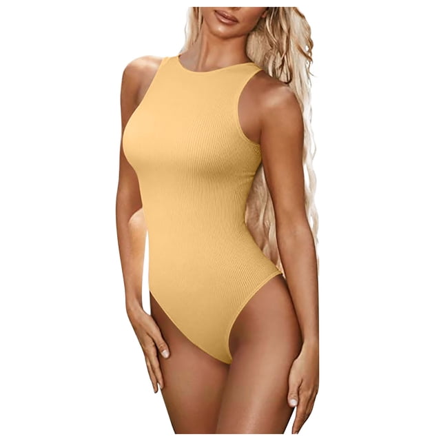 Aqestyerly Maillot de Bain une Pièce Aguichant à Empiècements pour Femme, Tenue de Plage Décontractée pour Femmes HWRETIE