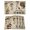 Brown BrulyWood, variant on Sweet Home Placemats Set of 4, Western Stars Bird Houses White Wood Plank Placemats for Dining Table, Place Mats for Kitchen Tabletop, Waterproof Wipeable Dining Table Mats Set